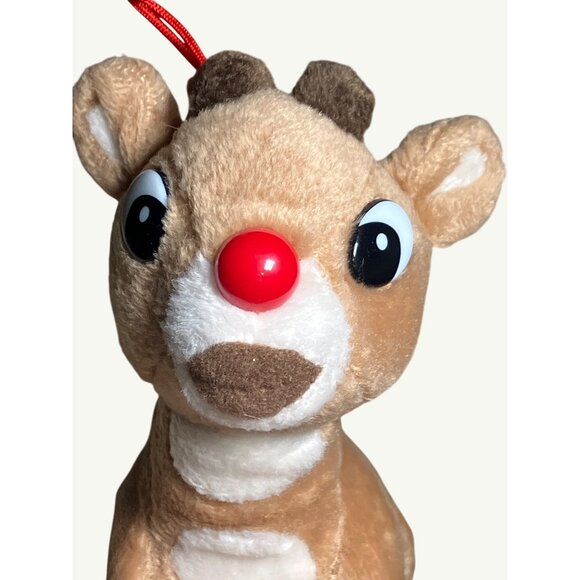 Rudolph The Red-Nosed Reindeer Plush Toy Ornament - Picture 10 of 10
